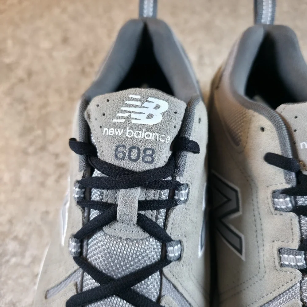New Balance 608v5 Mens Size 14 2E Wide Comfort Insole Beige White Shoes NEW
